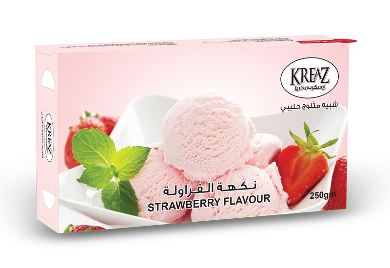 Kreaz ice cream  ( strawberry flavour )