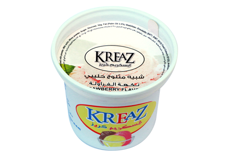 Kreaz ice cream   ( strawberry flavour )